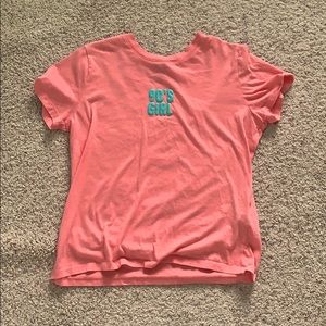 90s girl pink short sleeve shirt